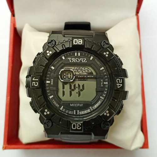 Digital Black Tactical Sports Watch