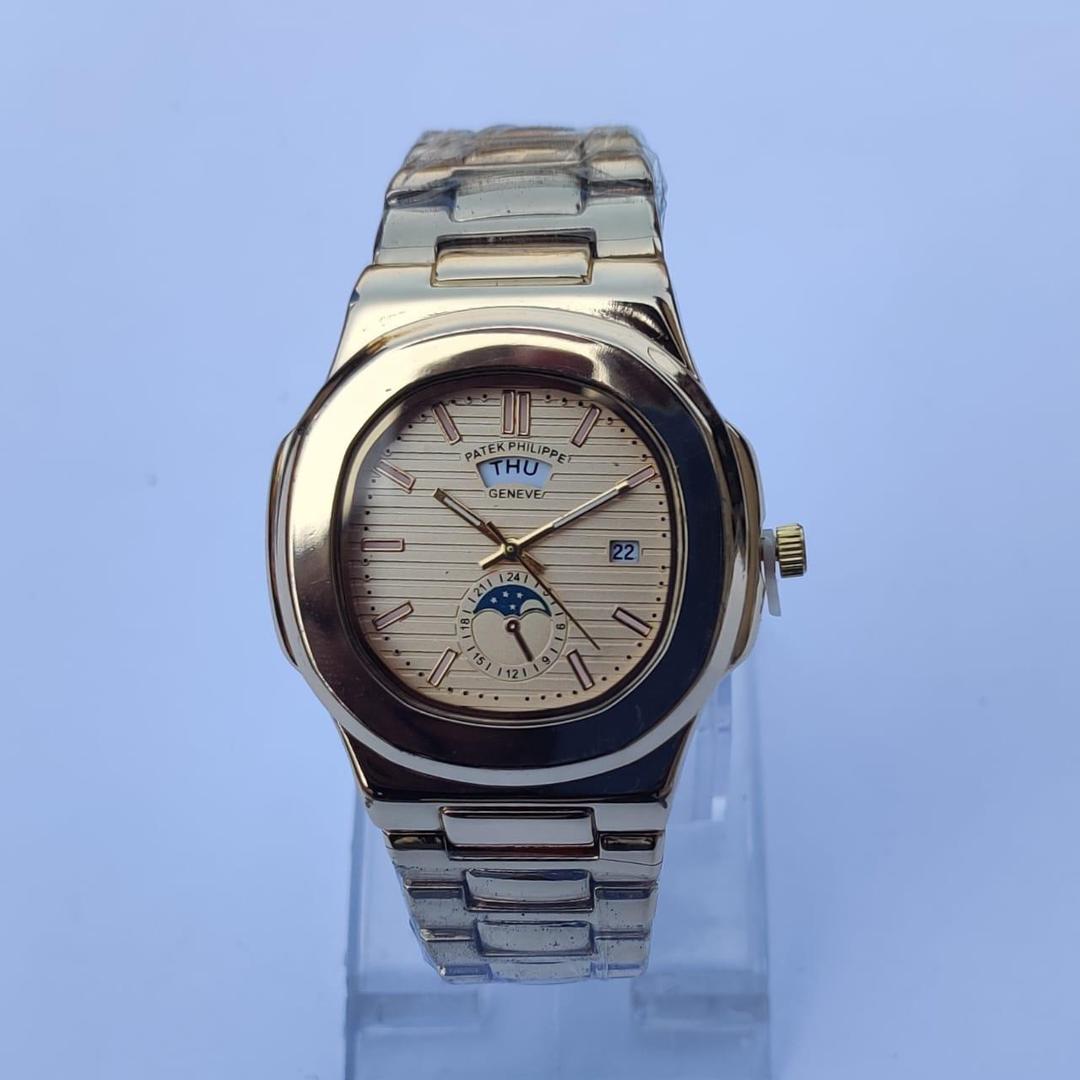 Patek Philippe Day-Date Quartz Watch – 38mm Gold Stainless Steel
