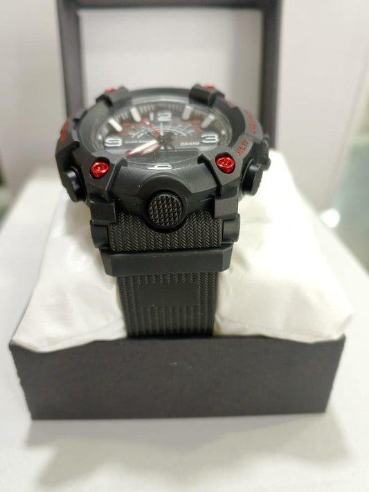G-Shock Inspired Red & Black Men's Sports Watch