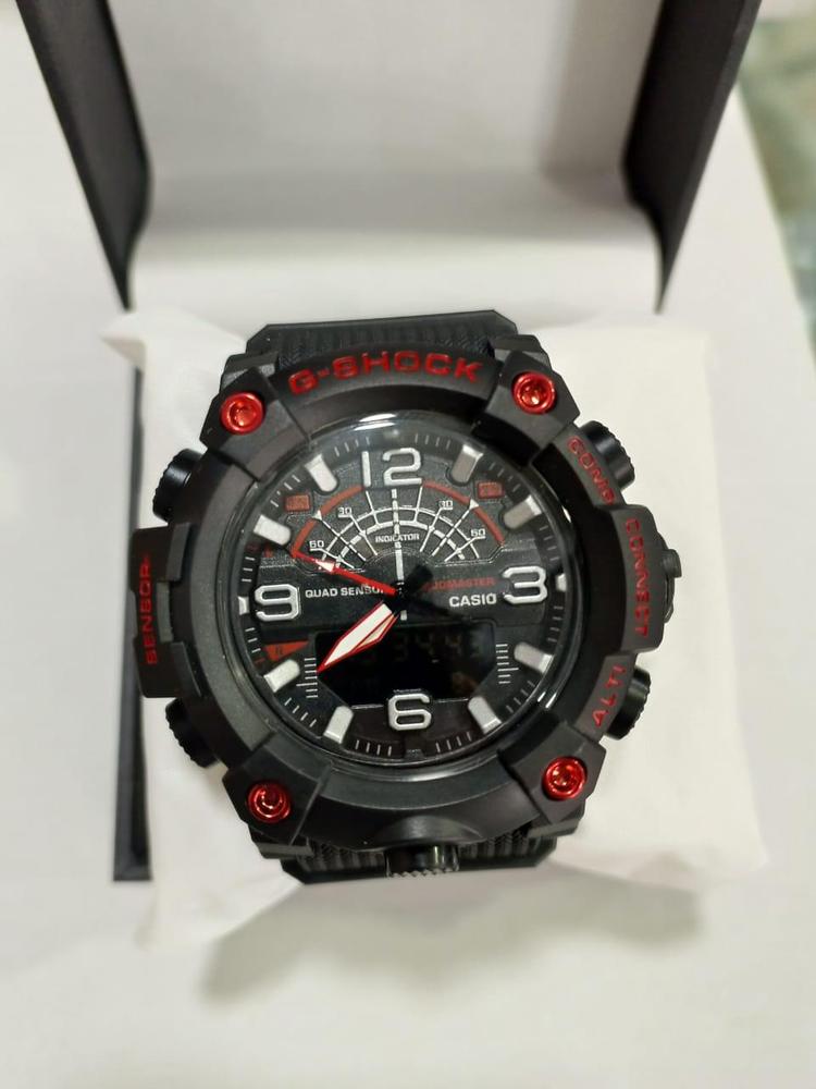 G-Shock Inspired Red & Black Men's Sports Watch