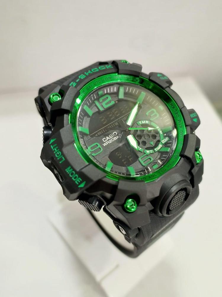 G-Shock Inspired Green & Black Men's Sports Watch