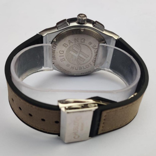 Classic Hublot Chronograph Watch – Leather Strap