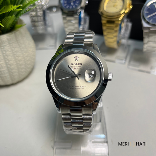 Rolex Oyster Perpetual Datejust – Silver Dial Stainless Steel Watch