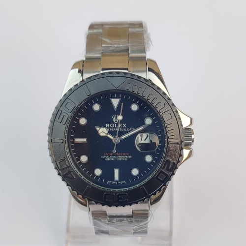 Rolex Black Bezel Men’s Quartz Watch – 42mm Stainless Steel