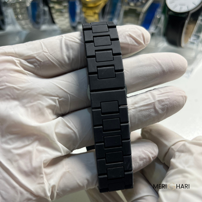 Black Aura Men's Matte Watch | Minimalist Analog Wristwatch