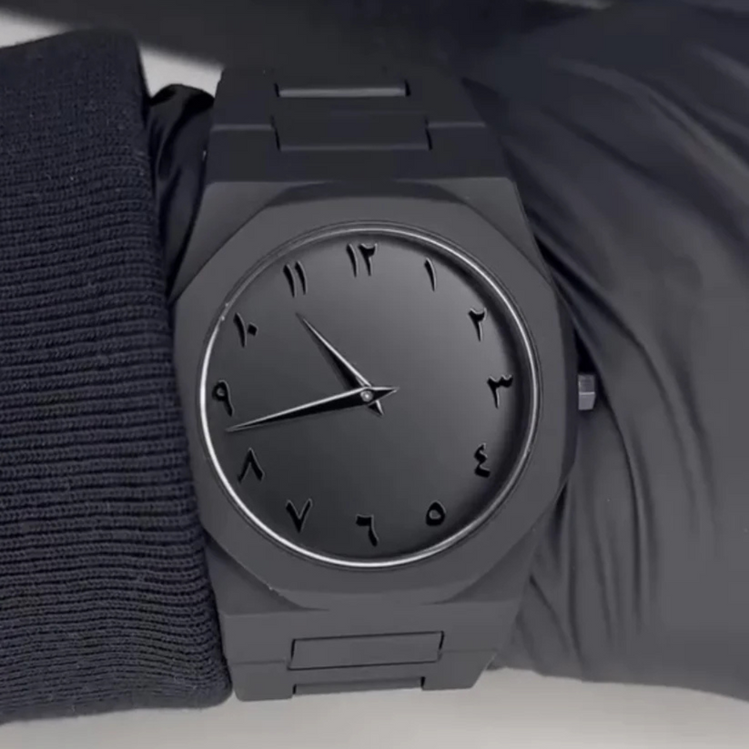 Black Aura Men's Matte Watch | Minimalist Analog Wristwatch