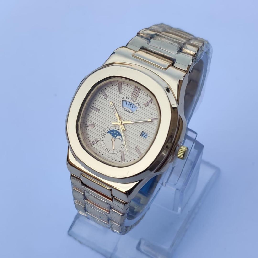 Patek Philippe Day-Date Quartz Watch – 38mm Gold Stainless Steel