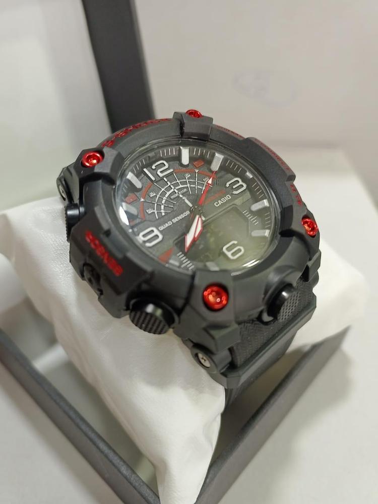 G-Shock Inspired Red & Black Men's Sports Watch