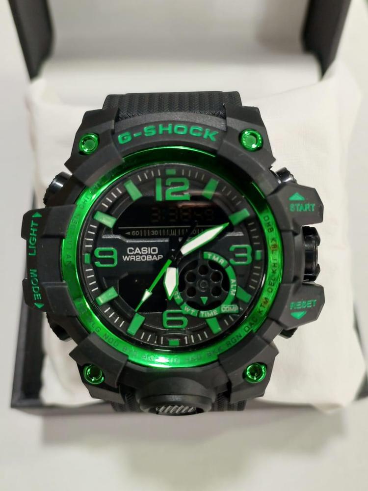 G-Shock Inspired Green & Black Men's Sports Watch