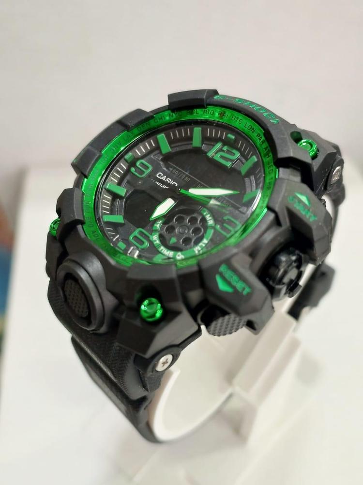 G-Shock Inspired Green & Black Men's Sports Watch